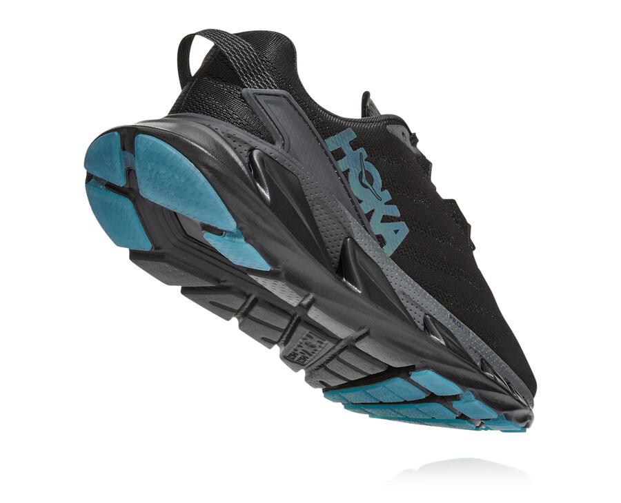 Hoka Australia One One Elevon 2 - Womens Running Shoes Black - NAVYQ-1407